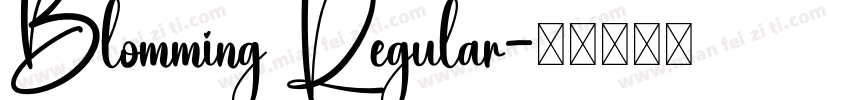 Blomming Regular字体转换